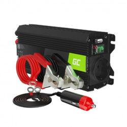 Μετατροπέας ρεύματος αυτοκινήτου INVGC03 12V σε 230V με πρίζα σούκο και USB – 500W